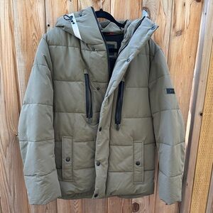 NWOT Michael Kors Khaki Puffer Jacket